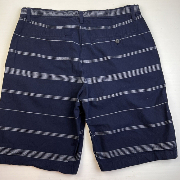 Banana Republic Emerson Short Men's 33 Black Stripe Preppy Bermuda Travel - Picture 5 of 7